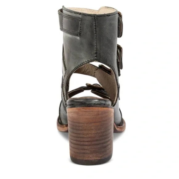 FREEBIRD Stylish Black Leather Women's Sandals - Picture 5 of 7